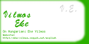 vilmos eke business card